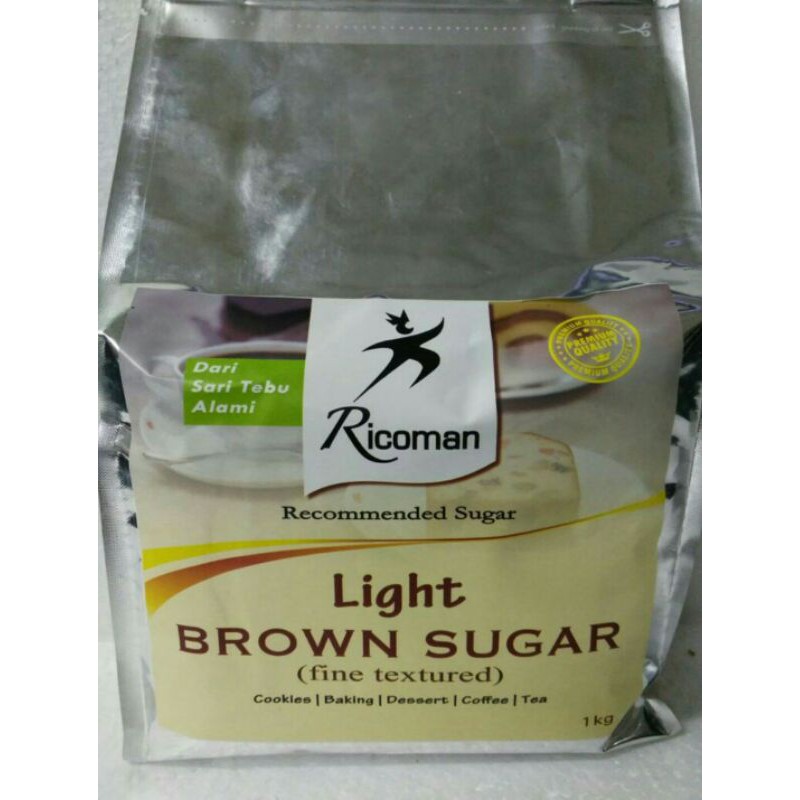 

Ricoman Light Brown Sugar 1Kg