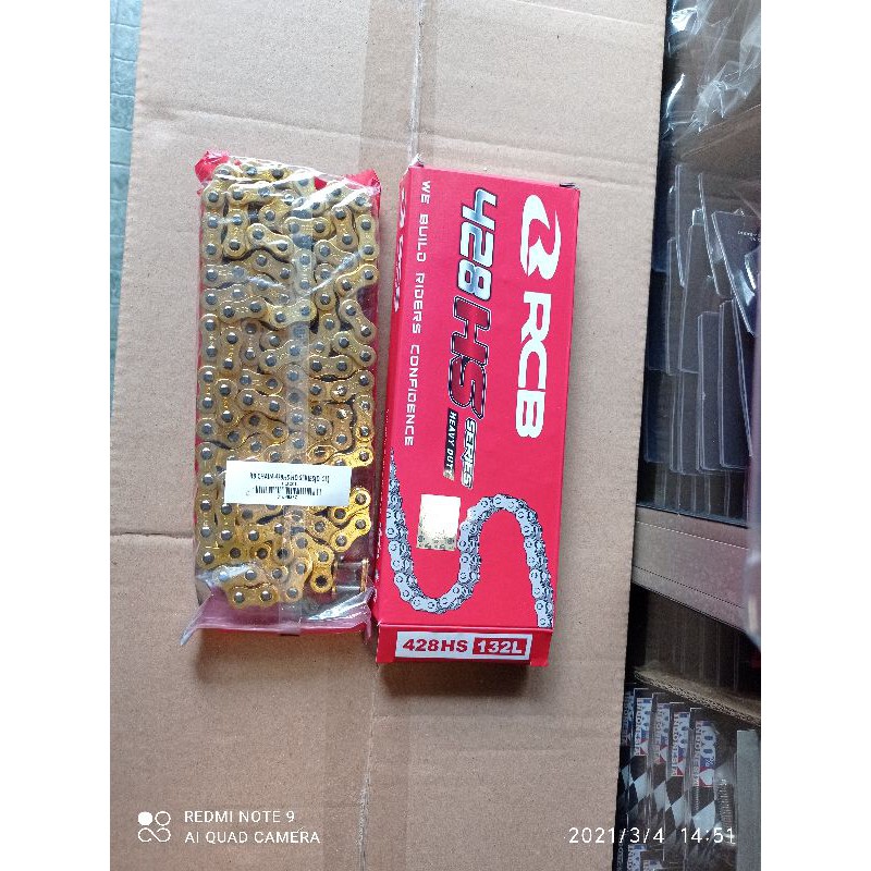 Rantai gold RCB  428 -  132L motor sport 150 cc