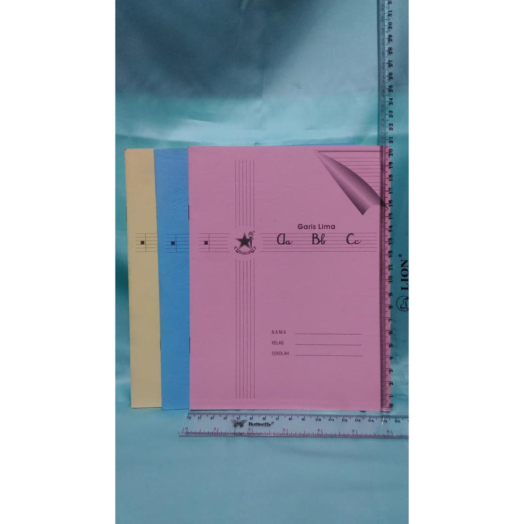 

BUKU TULIS GARIS 5 LIMA TK SD TULIS HALUS KASAR TEBAL TIPIS 1PACK