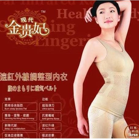fq3c slimming suit box merah asli korea baju korset pelangsing kualitas sama dg kozui (hati2