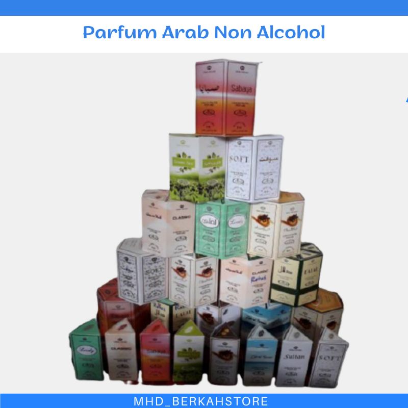 [19varian] Parfum minyak wangi Ar Rehab non Alkohol Original/ arrehab/ Soft/ Lovely/ Sultan/ Silver dll