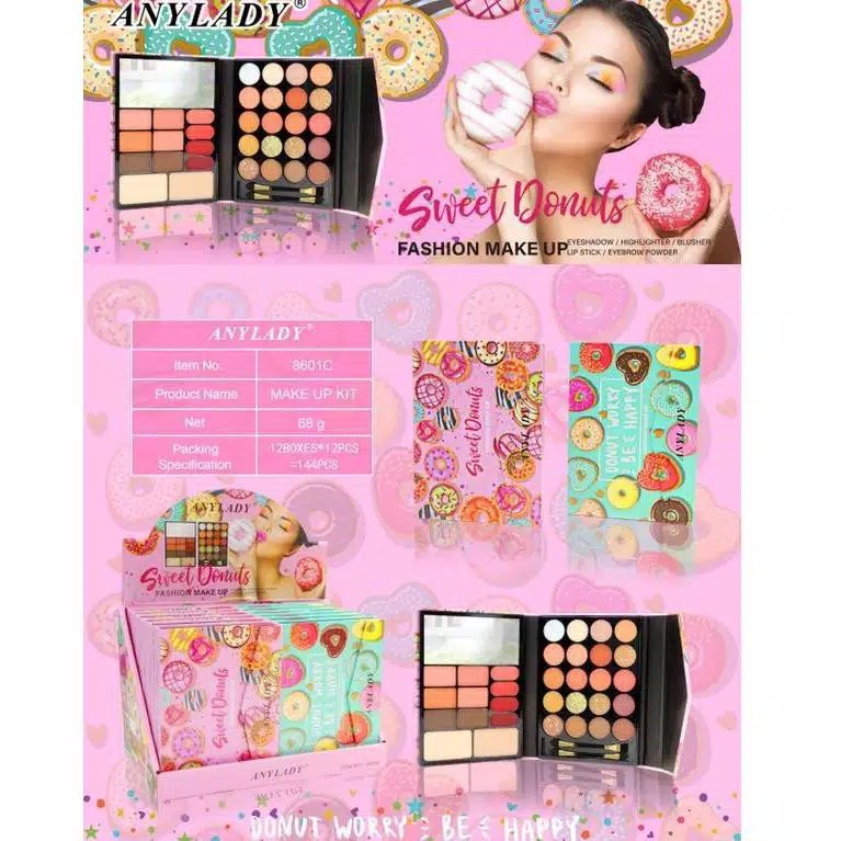 cod promo murah ANYLADY Donut Eyeshadow Palette Ready stock