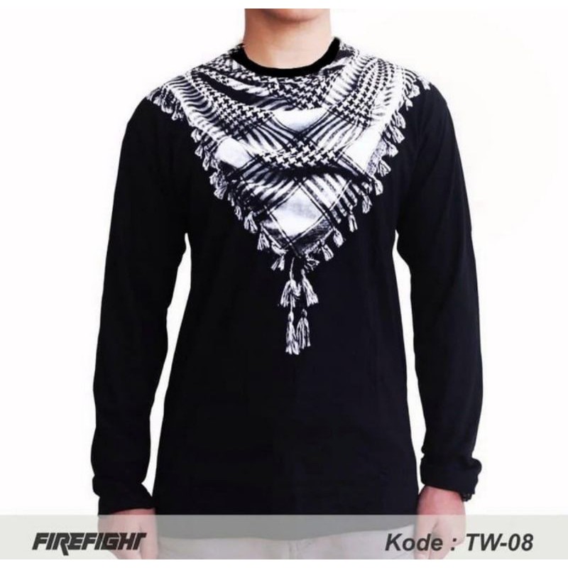 Kaos pria 3D motif sorban