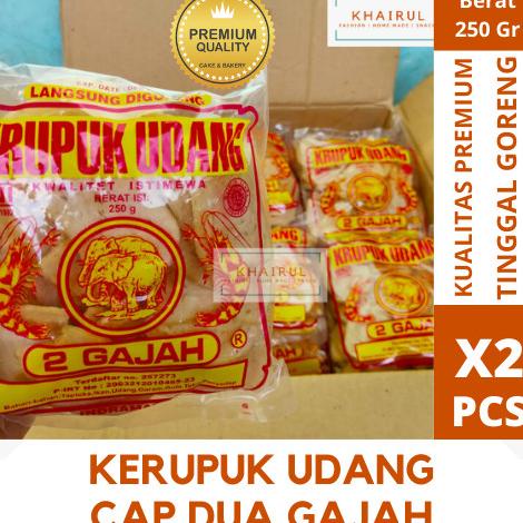 

Diskon Kerupuk Udang / Krupuk / Kerupuk Udang Cap Dua Gajah PAKET HEMAT 2 PCS Diskon