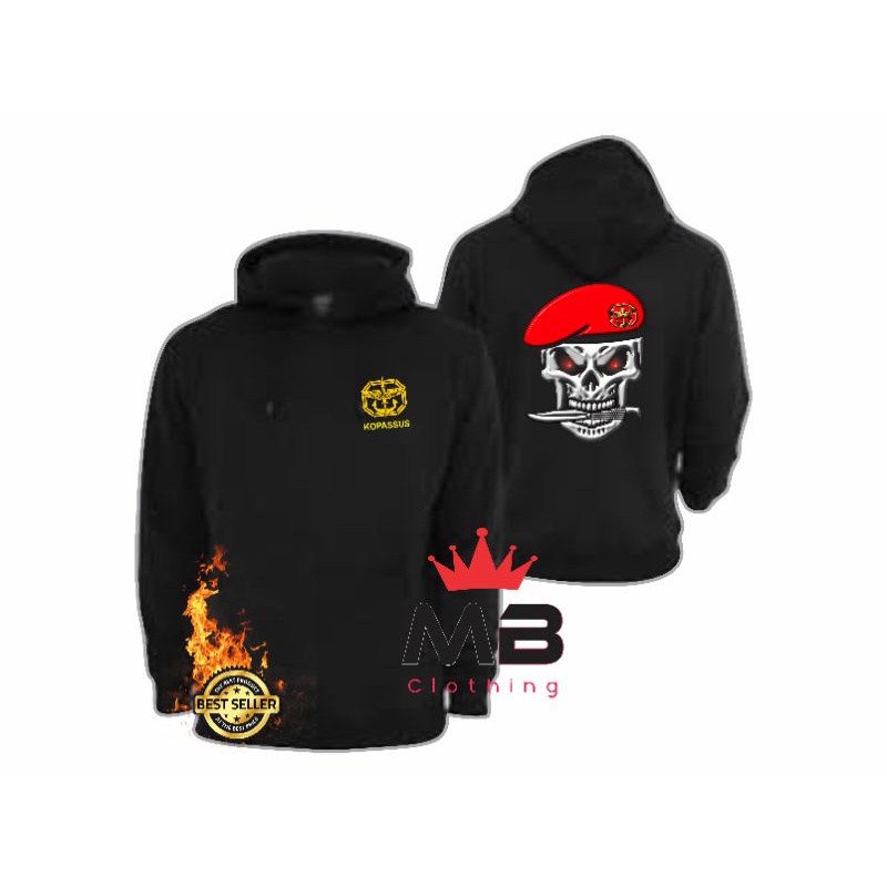 BAJU KOPASSUS ORIGINAL / JAKET HOODIE KOPASUS / JAKET HOODIE SWEATER KOPASUS PREMIUM / JAKET HOODIE 