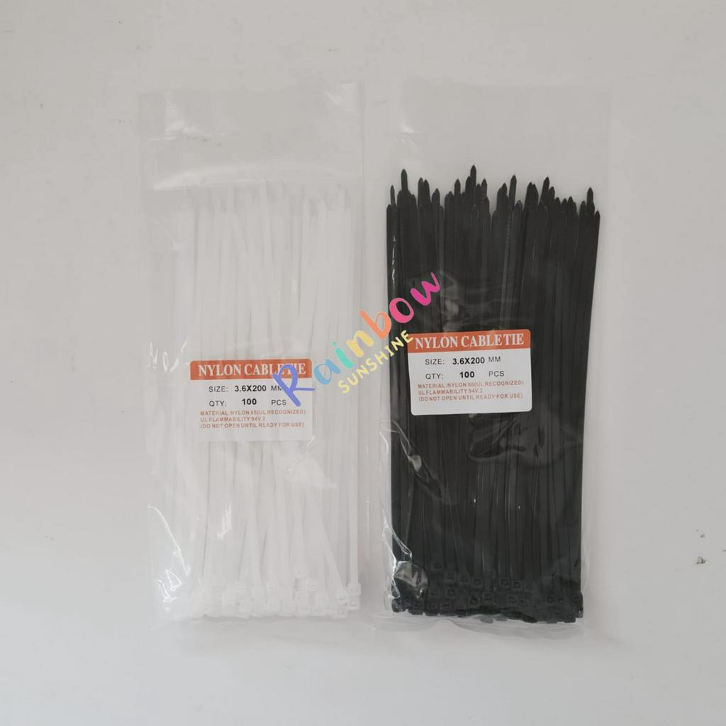 Kabel Ties 3,6x200mm Cable Tie/Kabel Tie/Cable Ties Pengikat Kabel