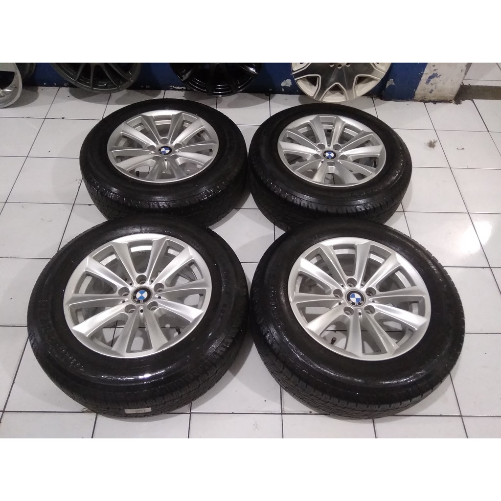 velg mobil bmw ring 17x8 pcd 5x120 seken murah berkualitas plus ban 225 65 seken