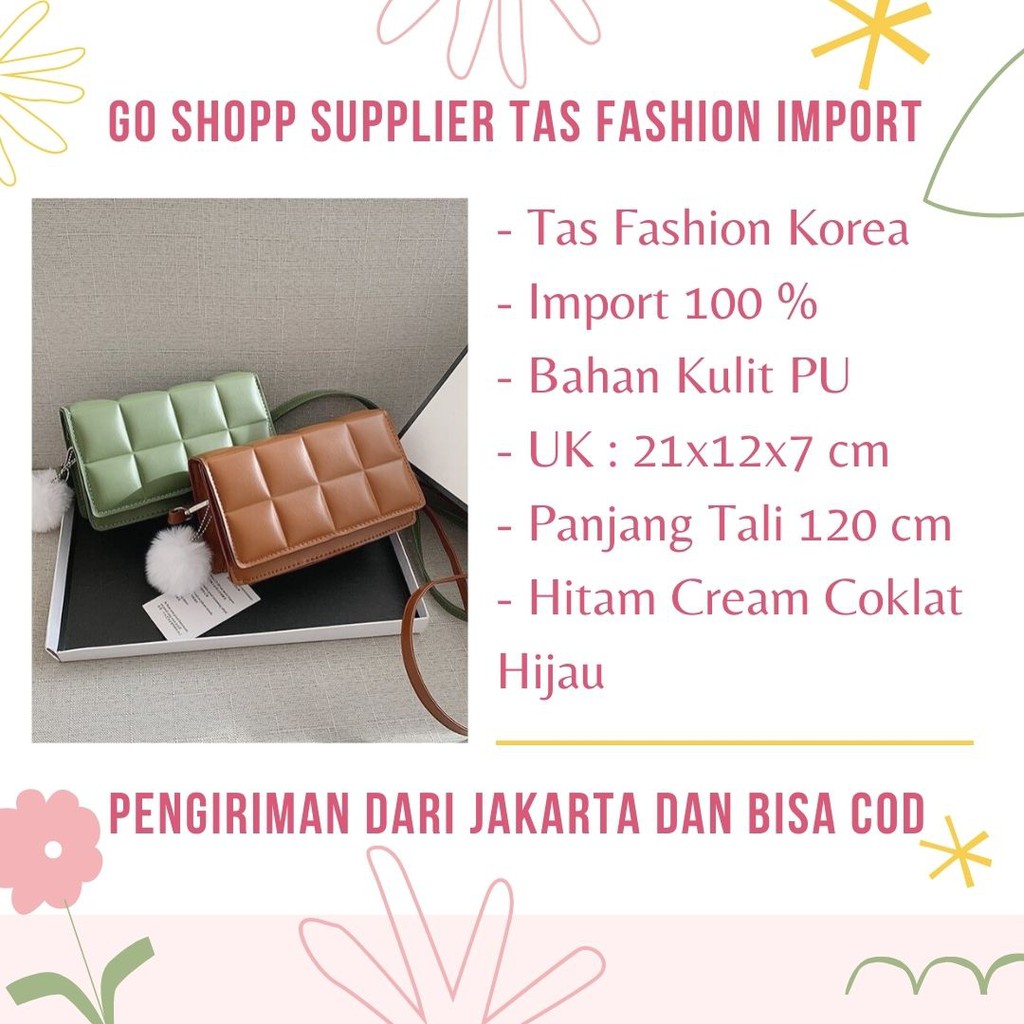 Tas Fashion Wanita Korea Terbaru Import High Quality - Tas Selempang Import Model Terbaru [SL58]