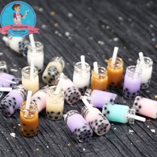 Miniatur bubble milk tea / Miniatur minuman bubble / Bubble milk tea / DIY Craft