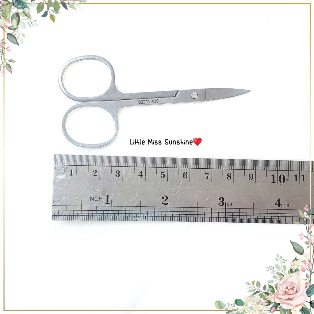 Gunting Mini 9cm Ujung Bengkok Gunting Benang Jahit Make Up Bulu Mata Art Kuat Super Kualitas Terbaik High Quality Strong Stenliss Gunting Bordir Jahit Peralatan Menjahit Alat Tools Ready Stock Siap Kirim Instan Grosir Termurah Little Miss Sunshine Malang