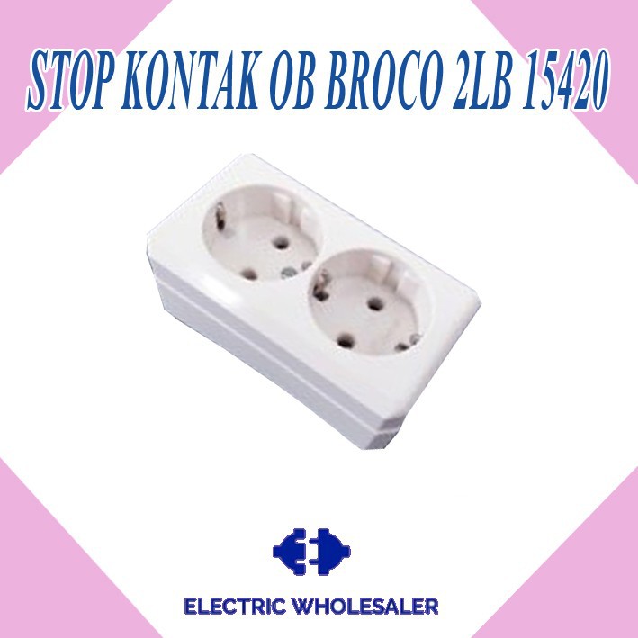 STOP KONTAK OB BROCO 2 LUBANG 15420