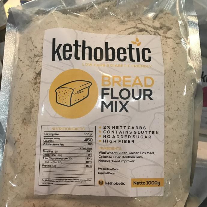 

Ketofriendly Ketobetic Bread 1Kg Tepung Keto Khusus Roti