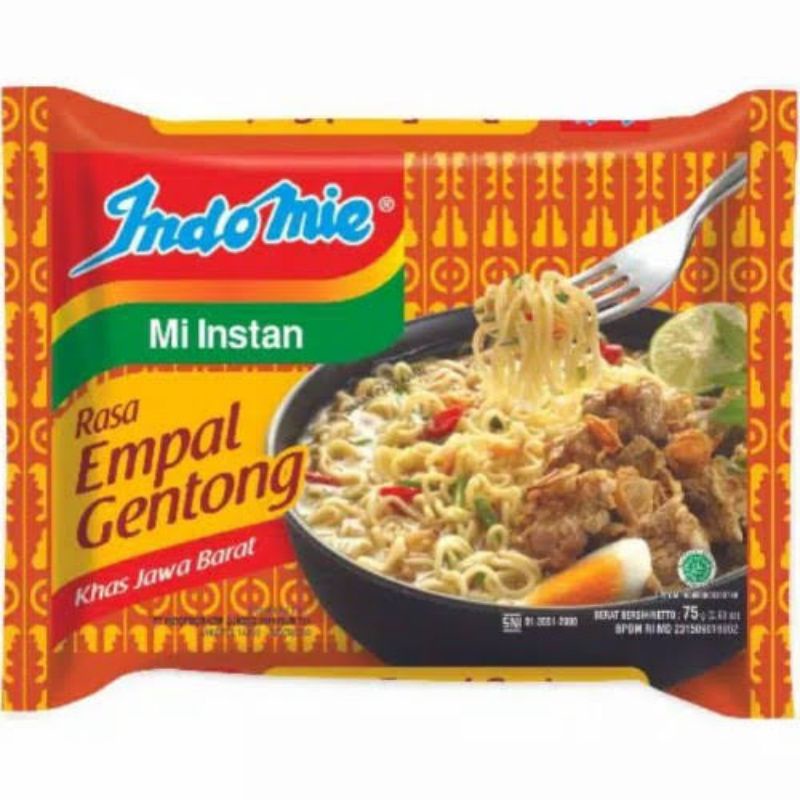 

INDOMIE MIE INSTAN RASA EMPAL GENTONG /KARTON