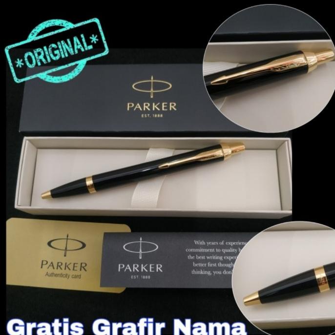 

Pulpen Mewah Original Parker I.M BP New Black CT + Free Grafir Laser