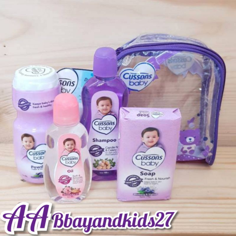 CUSSONS BABY SET SMALL-KADO PERAWATAN KULIT DAN RAMBUT CUSSONS SET KECIL-CUSSONS BABY KECIL