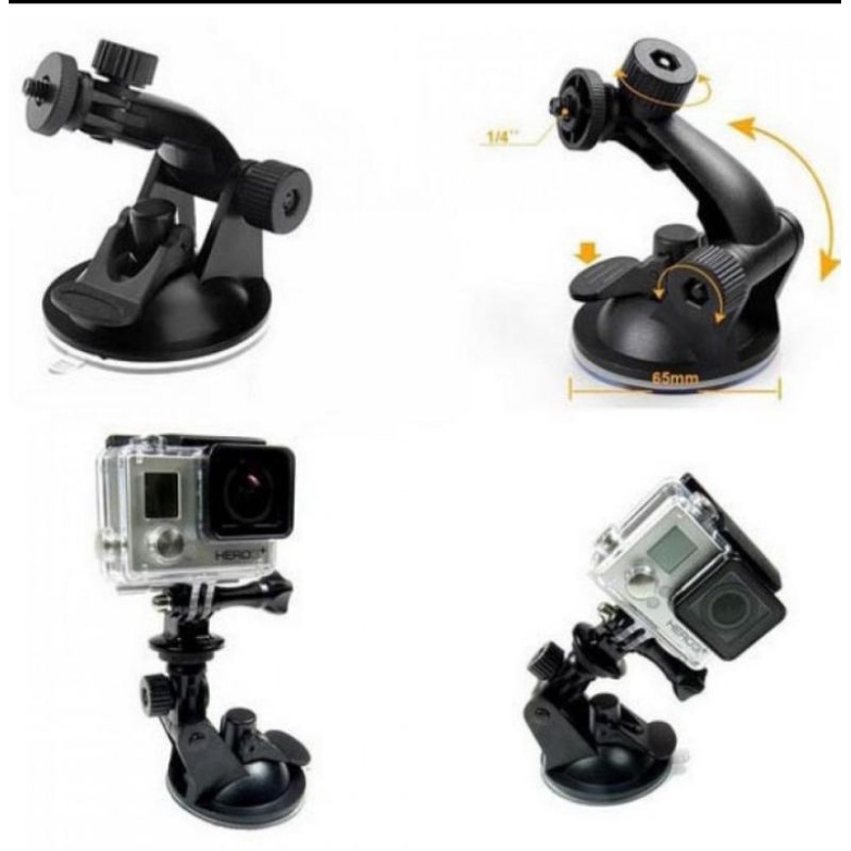 Car Mount Holder Camera GoPro Kamera Digital Action Dudukan Mobil Kaca