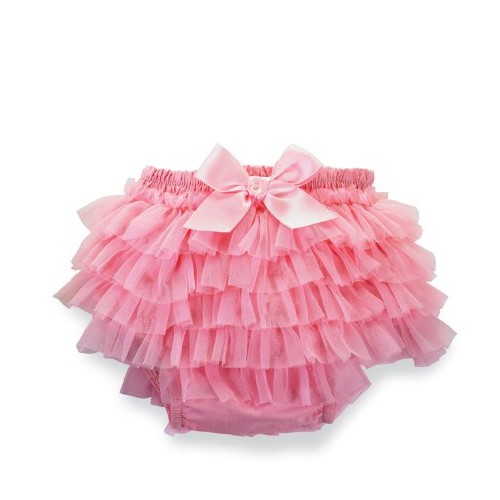 Mud Pie Chiffon Bloomer Baby Pink