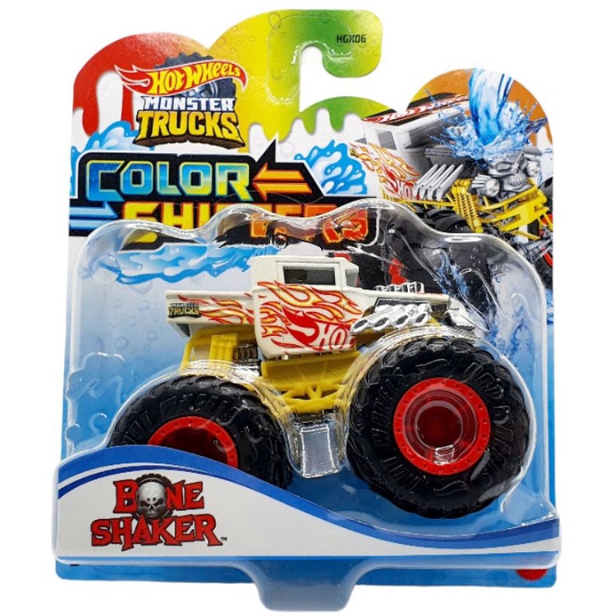 Hot Wheels Monster Trucks Color Shifters Monster Truck Bone Shaker Original Mattel Hotwheels