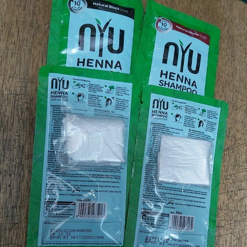 NYU Henna Shampo Hair Colour Sachet