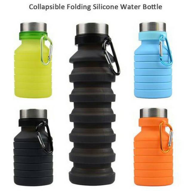 Botol Air 550ML - Collapsible Silicone Water Bottle 550ML