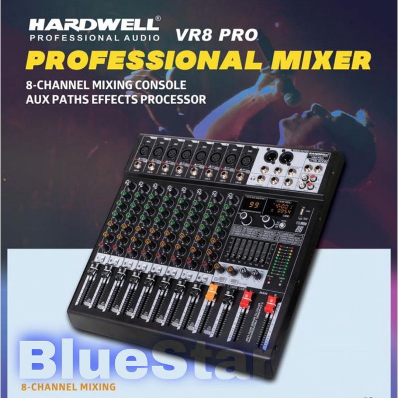 Mixer Hardwell VR8 PRO Original Hardwell VR8PRO - 8 Channel Bluetooth