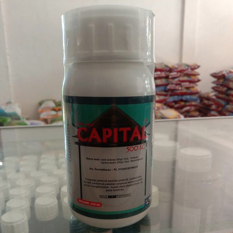 fungisida capital 500sc kemasan 250 ml dan 100ml