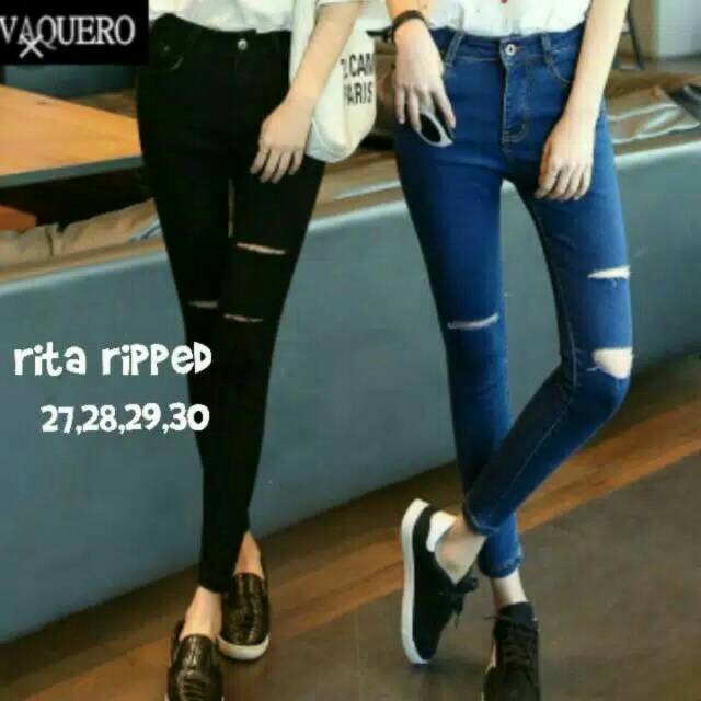 Soft jeans ripped black _ bio wash