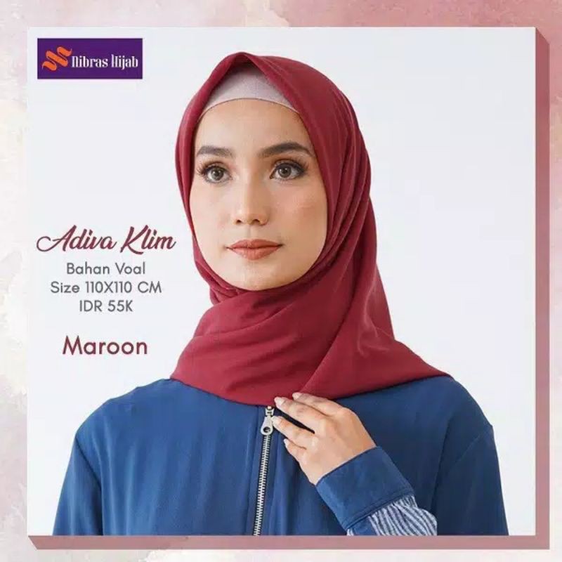 HIJAB SEGI EMPAT/ADIVA KLIM NIBRAS/HIJAB SEGI EMPAT POLOS/NIBRAS HIJAB