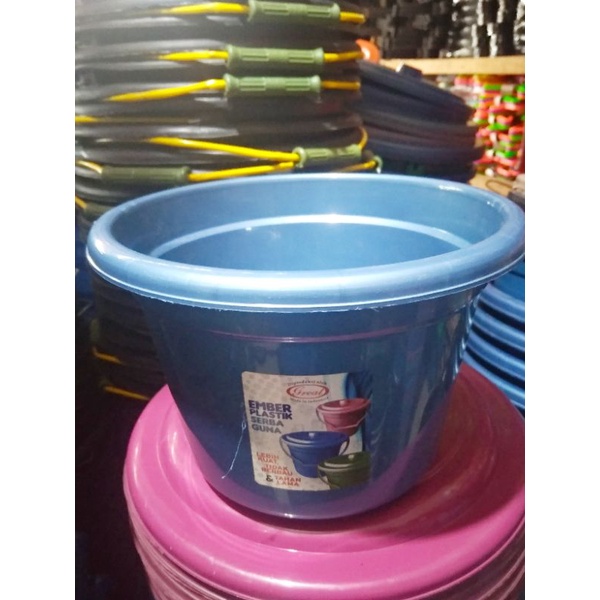 EMBER PLASTIK KECIL MEREK GREAT/ EMBER PLASTIK MINI TEMPAT SABUN/ EMBER JAMU UKURAN 1GALON