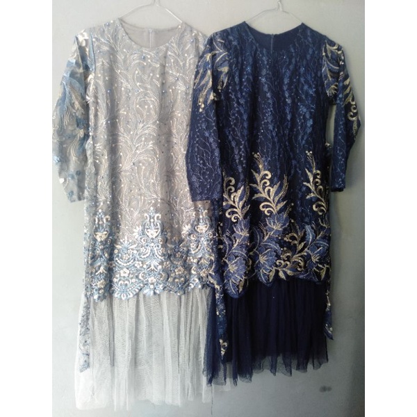 Gamis brokat anak dan anak tanggung