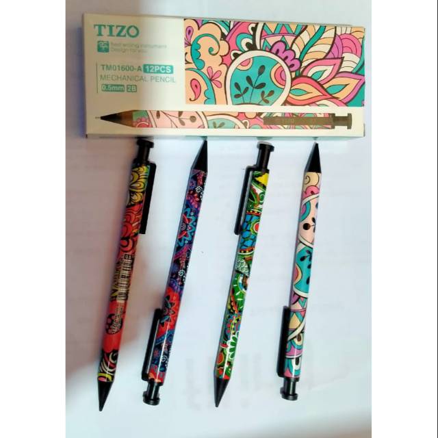 

Pensil mekanik tizo murah 2B 12pcs