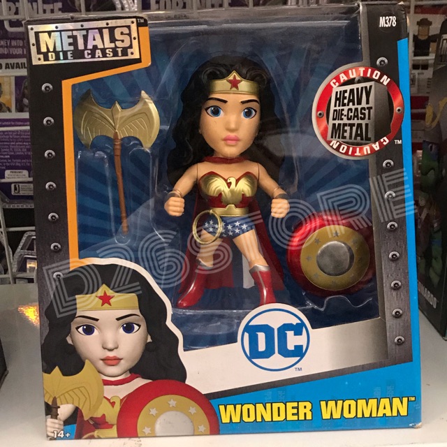 Mainan Wonder Woman Figure METAL METALS Die Cast DC Comics Jada Toys ORIGINAL
