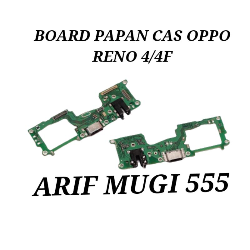 BOARD PAPAN KONEKTOR CONECTOR CAS CHARGER OPPO RENO 4/OPPO RENO 4F PLUG IN MIC ORIGINAL