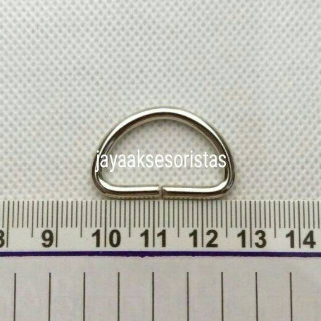 Ring D nikel tas 2.5 cm murah