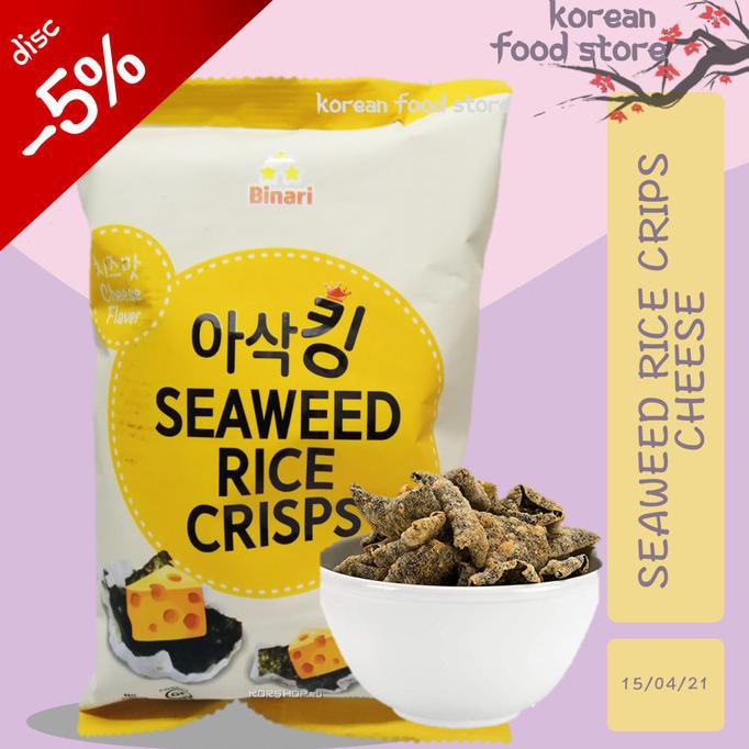 

Jual Import Binari Seaweed Rice Crisps Diet Snack - Rasa Cheese