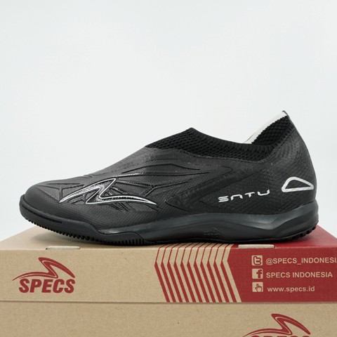Sepatu Futsal Specs Accelerator Satu Elite IN Black Silver 401149 Original BNIB