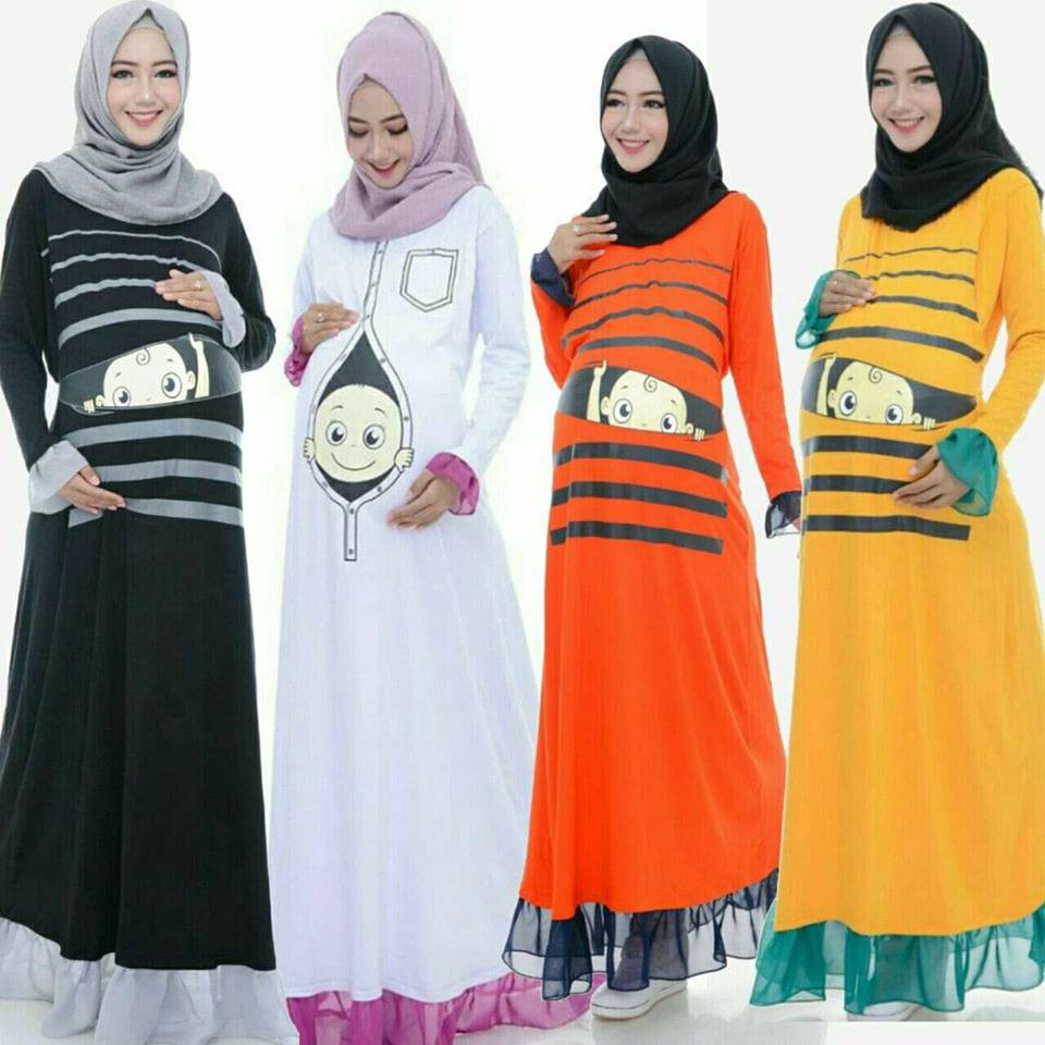 Momoty Embria Dress Bp 1 Baju Ibu Hamil Original Maternity Gamis