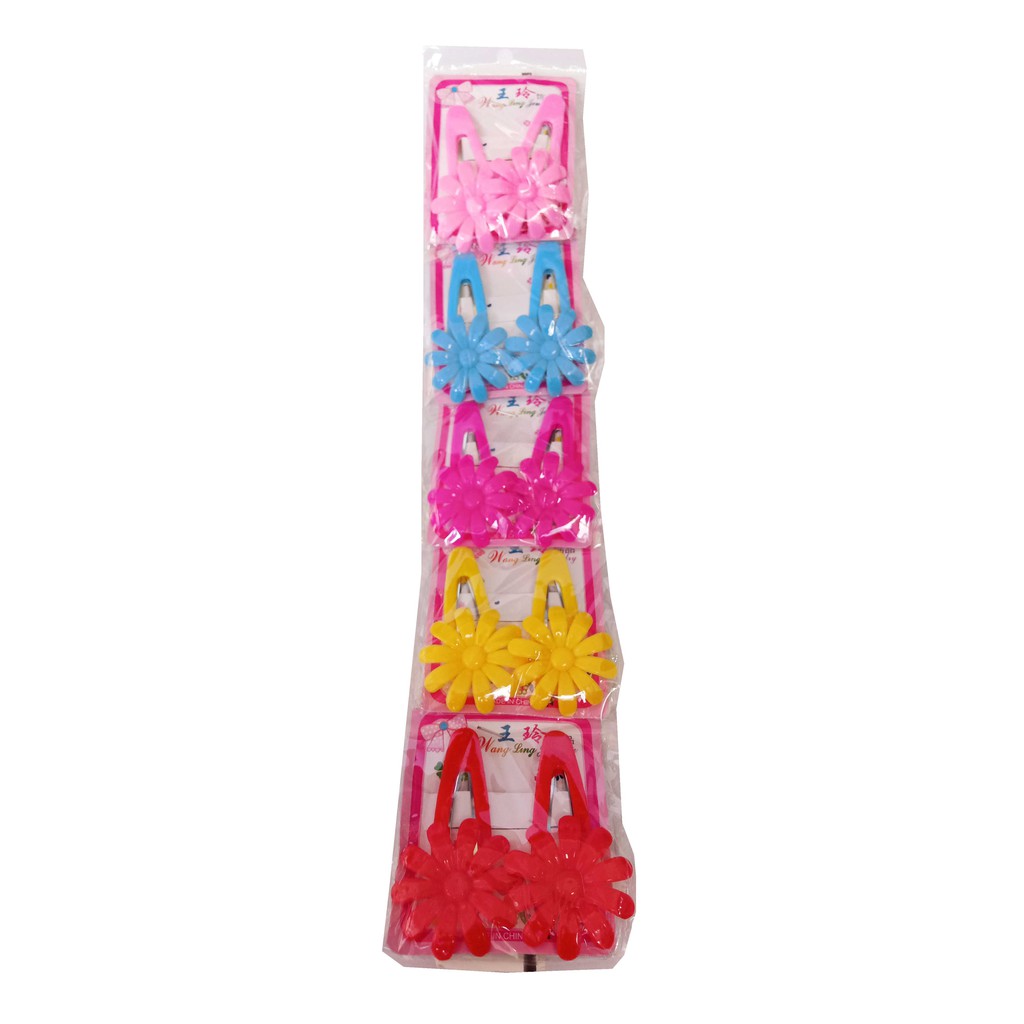 Isi 10 pcs Jepit Jepitan Rambut Pin Clip seri Bunga Warna