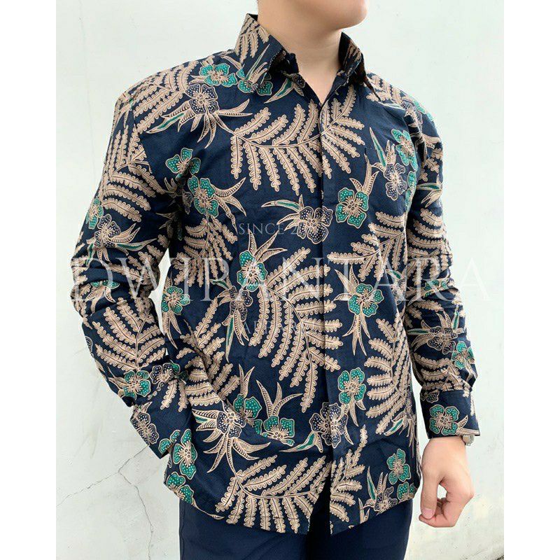 Distro Baju Batik Pria Seragam Batik terbaru Size M L XL XXL Putri Malu