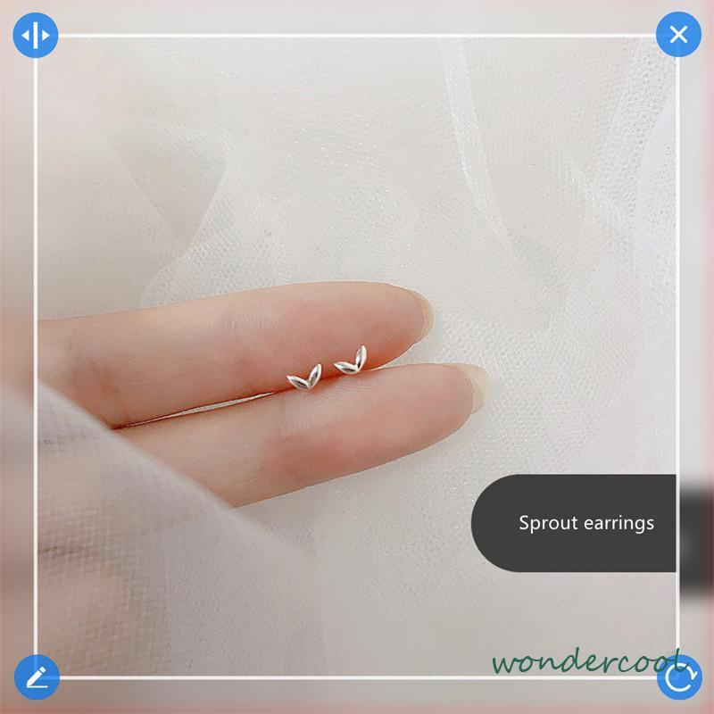 18K Emas anting korea Anting Tusuk untuk Wanita Aksesoris Fashion-Won