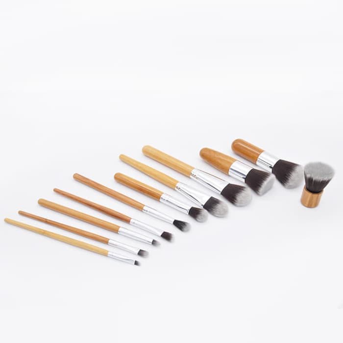 1 paket Makeup brush isi 11 pcs set kuas makeup komplit tata rias wajah lengkap