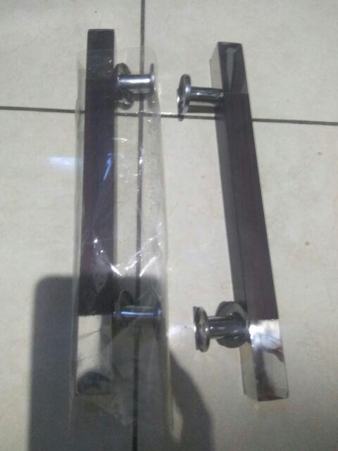 Handle Pintu Kupu Tarung Minimalis Door Pull Stainless 25 Cm Kotak Box Mahoni Tarikan Pintu Gagang