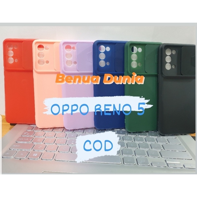 SLIDE CASE OPPO RENO 5 - SOFCASE SLIDE PELINDUNG KAMERA OPPO RENO 5