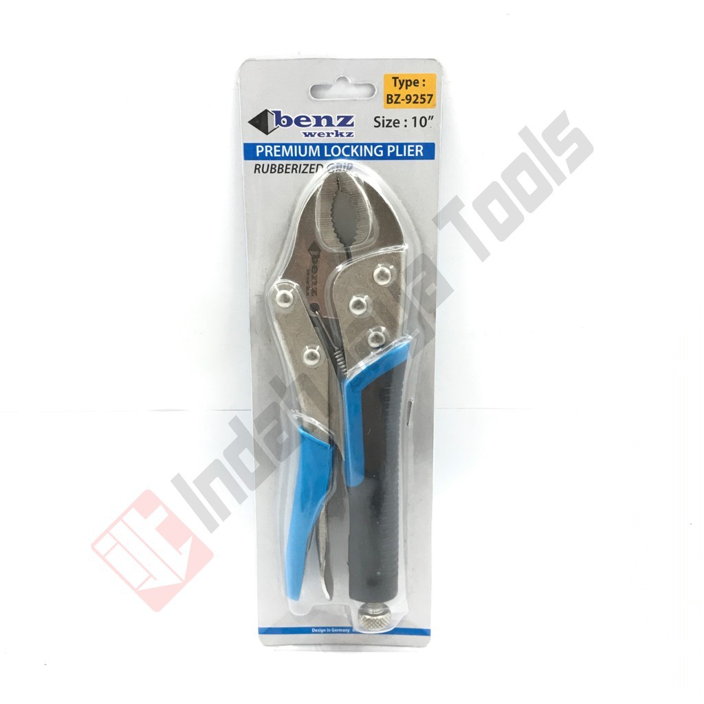 BENZ BZ-9257 Tang Buaya 10 Inch GAGANG KARET - Locking Plier Tang Jepit