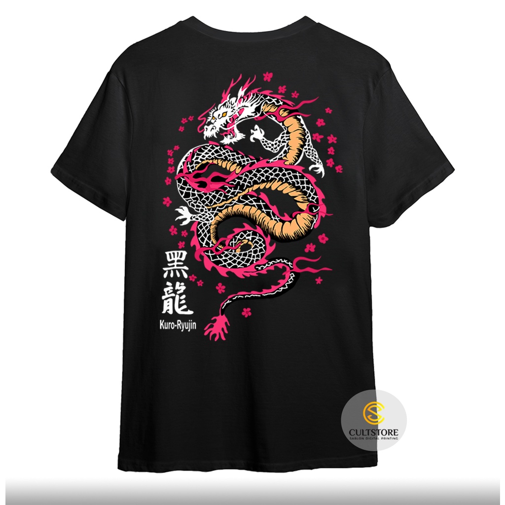 KAOS DISTRO MEMPHIS ORIGINS DRAGON / KAOS NAGA SAMURAI JEPANG ORIGINAL UNISEX UKURAN S M L XL XXL