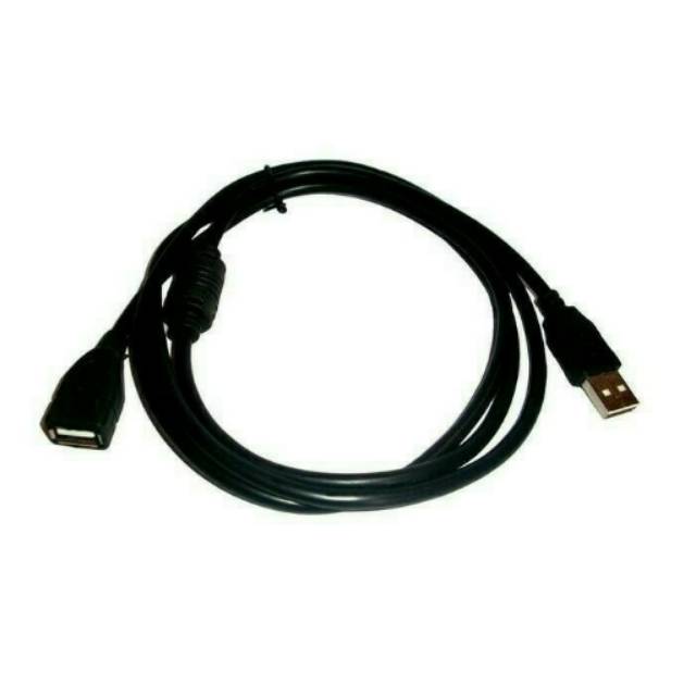 Kabel USB Extension 1,5M Hitam Male To Female 1,5M Penyambung Kabel