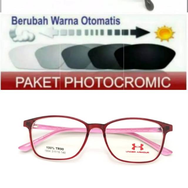 Frame Kacamata Anti Radiasi PHOTOCROMIC, Kaca mata Wanita, Kacamata Minus, Kaca mata Plus Terbaru