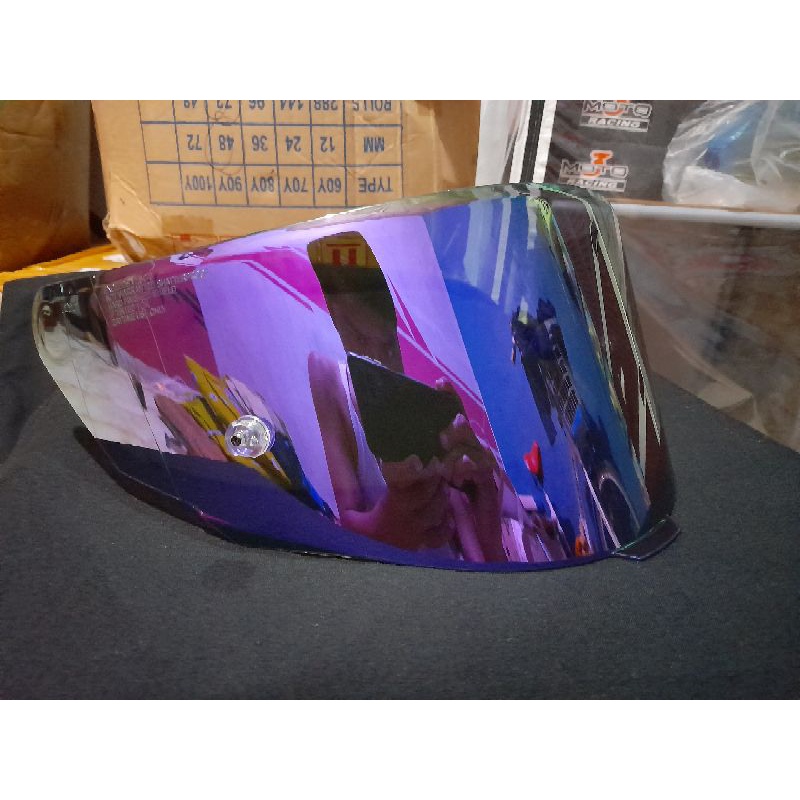 Paling murah & termurah visor kyt tt course iridium blue purple original