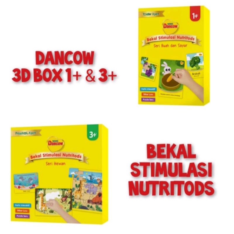 [ SPESIAL GIFT ] dancow 3D box stimulasi 1+ dan 3+