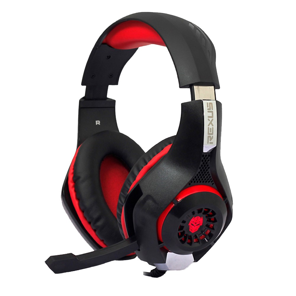 Trend-Rexus Vonix F55 Headset Gaming with LED- Merah